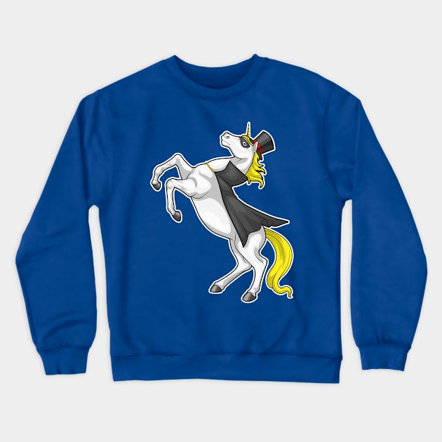 Unicorn Cape Cylinder Crewneck Sweatshirt by Markus Schnabel